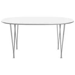 Fritz Hansen Superellipse bord, krom - vit laminat