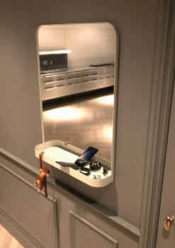 Frost TB600 väggspegel 80 x 60 cm, vit