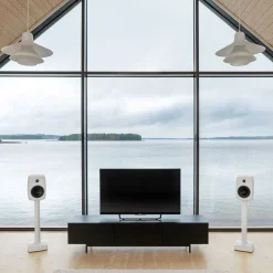 Genelec 6040R Smart Active högtalare + GLM-kit, vit - svart front