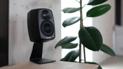 Genelec Table stand for G Two speaker, L shaped, black