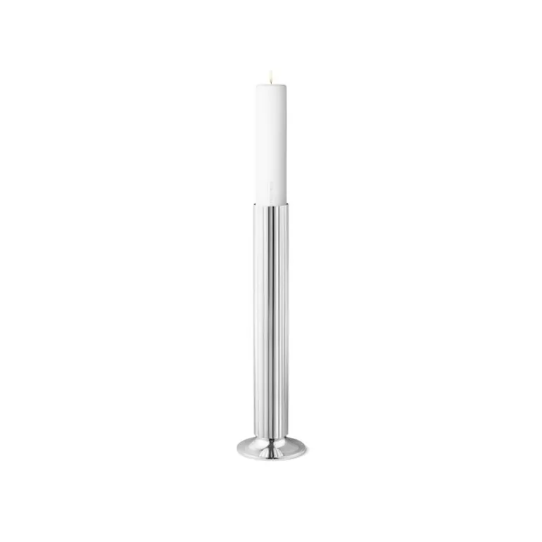 Georg Jensen Bernadotte golvljusstake, 50 cm, rostfritt stål