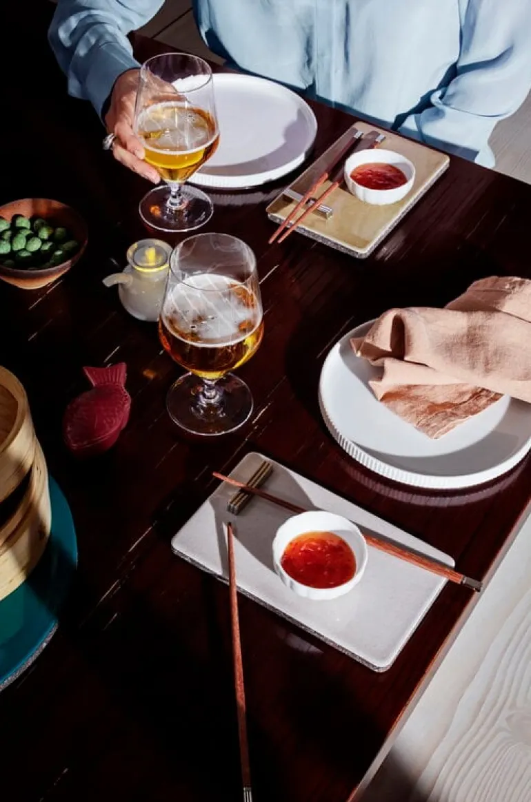 Georg Jensen Bernadotte skål, liten, 2 st, porslin