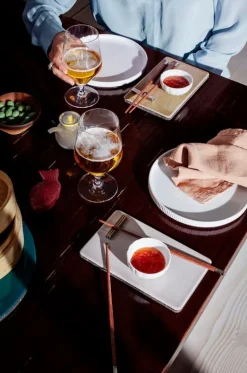 Georg Jensen Bernadotte tårtfat, 17 cm, porslin