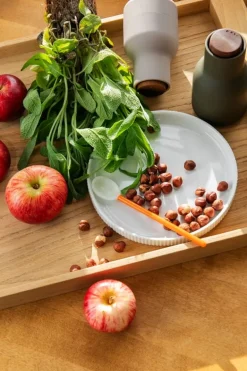 Georg Jensen Bernadotte tårtfat, 17 cm, porslin