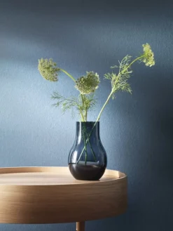 Georg Jensen Cafu vas M, blått glas