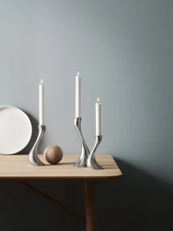 Georg Jensen Cobra ljusstake, 2 st