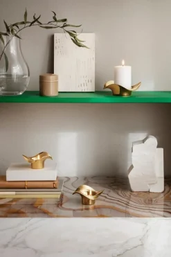 Georg Jensen Cobra pelarljushållare, guld