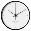 Georg Jensen Henning Koppel väggklocka, 30 cm, svart - vit