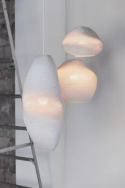 Graypants Denny pendellampa, vit