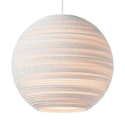 Graypants Moon14 pendellampa, vit