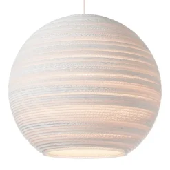 Graypants Moon18 pendellampa, vit