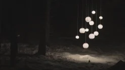 Graypants Moon18 pendellampa, vit