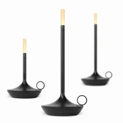 Graypants Wick S bärbar bordslampa, svart