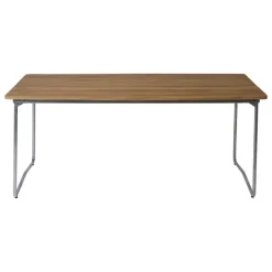Grythyttan Stålmöbler Bord B31, 170 x 92 cm, galvaniserat stål - teak
