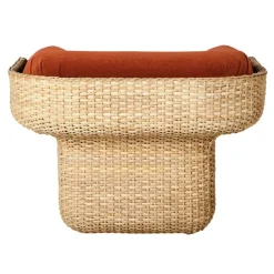 GUBI Basket fåtölj, rotting - Belsuede Special FR 133