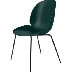 GUBI Beetle stol, svart stål - grön