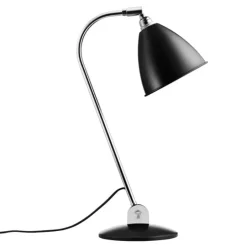 GUBI Bestlite BL2 bordslampa, krom - svart halvmatt