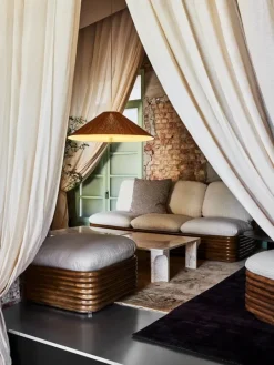 GUBI Bohemian 72 fotpall, rotting - Chevron FR 002