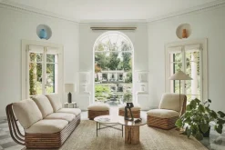 GUBI Bohemian 72 loungefåtölj, rotting - Chevron FR 002