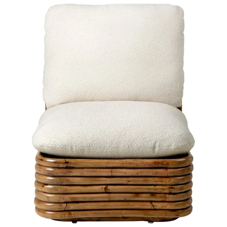 GUBI Bohemian 72 loungefåtölj, rotting - Diagonal Boucle 007