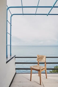 GUBI C-Chair Outdoor, naturlig - teak