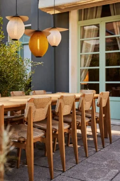 GUBI C-Chair Outdoor, naturlig - teak