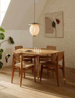 GUBI C-Chair Outdoor, naturlig - teak