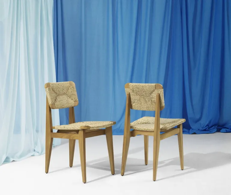 GUBI C-Chair Outdoor, naturlig - teak