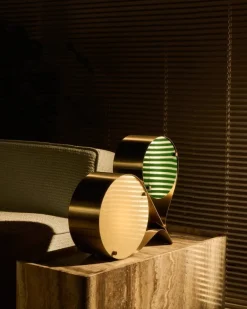 GUBI Coppia bordslampa, stål, elfenben - klöver