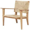 GUBI F-Chair Outdoor lounge stol, naturlig - teak
