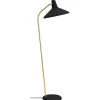 GUBI G-10 golvlampa, svart - mässing