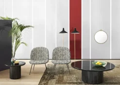 GUBI G-10 golvlampa, svart - mässing