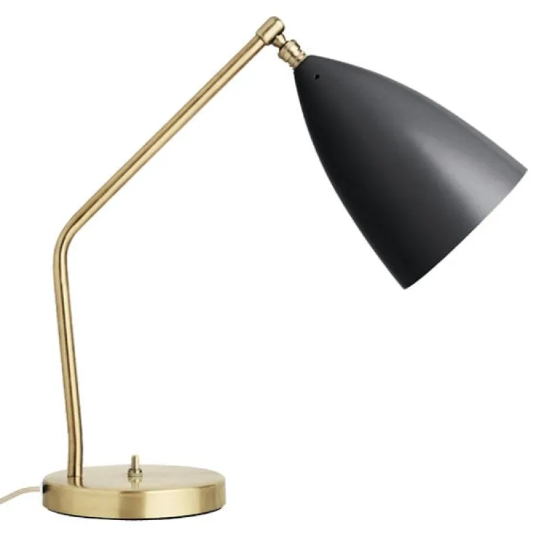 GUBI Gräshoppa bordslampa, svart semimatt