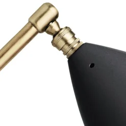 GUBI Gräshoppa bordslampa, svart semimatt