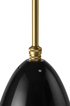 GUBI Gräshoppa taklampa, svart, glansig