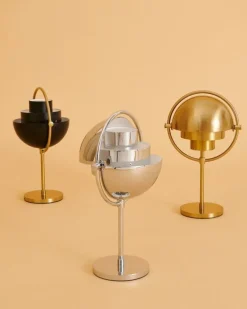 GUBI Multi-Lite bärbar bordslampa, mässing - mässing