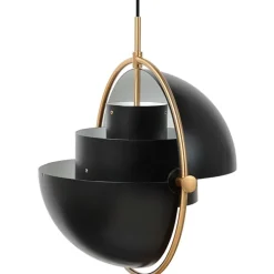 GUBI Multi-Lite pendellampa, mässing - kolsvart