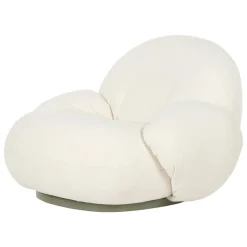 GUBI Pacha Outdoor loungefåtölj med armstöd, svängbar bas, Lorkey 40