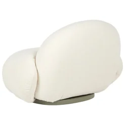 GUBI Pacha Outdoor loungefåtölj med armstöd, svängbar bas, Lorkey 40