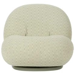 GUBI Pacha Outdoor loungefåtölj, svängbar bas, Chevron FR 008