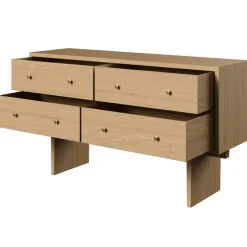 GUBI Private sideboard, ljus ekfanér