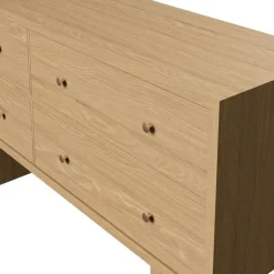 GUBI Private sideboard, ljus ekfanér