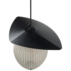 GUBI Satellite Outdoor pendellampa, 22 cm, svart - gräddvit