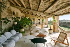 GUBI Satellite Outdoor pendellampa, 22 cm, svart - gräddvit