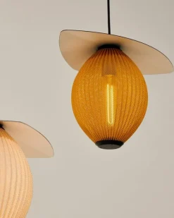 GUBI Satellite Outdoor pendellampa, 22 cm, svart - gräddvit