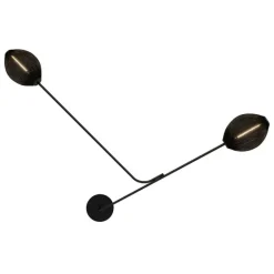 GUBI Satellite vägglampa, soft black - halvmatt