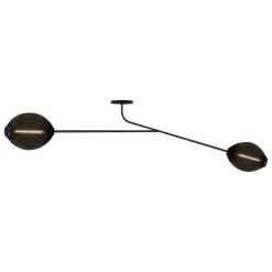 GUBI Satellite vägglampa, soft black - halvmatt
