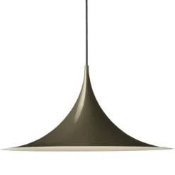 GUBI Semi hänglampa, 47 cm, mörk kakao, glansig