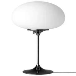 GUBI Stemlite bordslampa, 42 cm, dimbar, svart krom