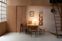 GUBI Stemlite bordslampa, 42 cm, dimbar, svart krom